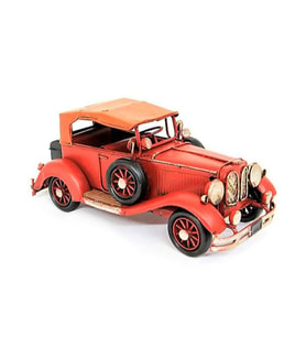 1931 Cord Model L29 Nostaljik Metal Araba Kırmızı C0290