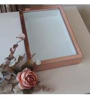 25X35 ROSEGOLD LEDSİZ DERİN ANI ÇERÇEVESİ- NİŞAN SÖZ GÜLLERİNİZ İÇİN ÇERÇEVELER