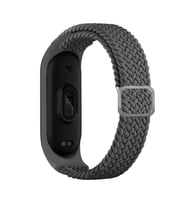 Xiaomi Mi Band 5 Kordon Tokalı Örgü Band (Gri)