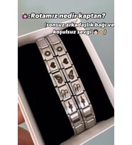 ÇELİK BİLEKLİK HEDİYE KİŞİYE ÖZEL ARKADAŞ DOST BİLEKLİK (2 ADET)