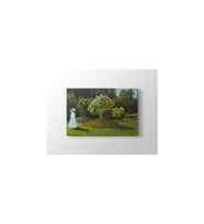 Claude Monet - Lady In The Garden Tablo 70 X 70 cm