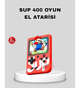 Sup Retro El Konsolu - 500 Oyun, 2 Lu, 3 İnç Ekran, Taşınabilir Şarjlı Atari