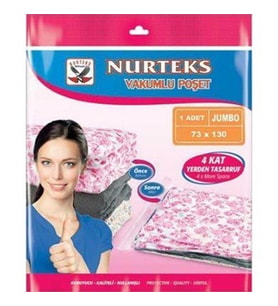 Nurteks   Vakumlu Hurç Jumbo-73x130  8589 (Şeffaf)