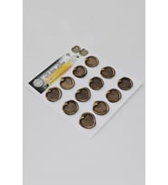 Mühürcüm Kalp 2 12 Adet 3D Hazır Kendinden Yapışkanlı Sticker Mühür RM2116