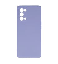 Oppo Reno 5 Pro Kılıf Nano içi Kadife Silikon - Lila