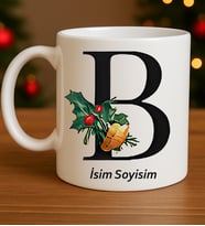 Kişiye Özel Yılbaşı Hediyesi Harf ve İsim Yazılı Yılbaşı Kupa Bardak – Yılbaşı Detaylı Özel Tasarım Kupa Bardak