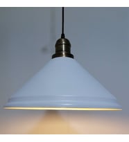 RİOLİGHT RETRO BEYAZ İÇİ GOLD TEKLİ METAL SARKIT ÇAP: 33CM (Siyah)