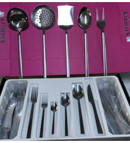 KARDELEN çubuk 12 kişilik 77 parça servis takımlı kaşık çatal bıçak set