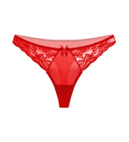 Mulvxbrf Brf02  Büyük Beden Kırmızı  String Bato Külot (Mulvix)