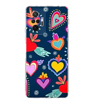 PrintiFy Xiaomi Redmi Note 10 Pro ile Uyumlu Retro Color 3  Kamera Korumalı Şeffaf  Kılıf
