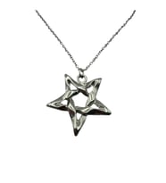 Pentagram Yıldız Figürlü Unisex Kolye – 60 cm Zincirli Gotik, Mistik ve Spiritüel Tasarım