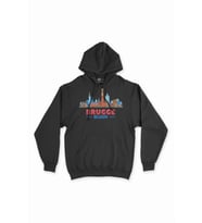 Brugge Belçika Manzaralı Siyah Sweatshirt Hoodie