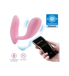 Kavisli G-spot App Vibratör Kadifemsi Yumuşak Doku Ve 12 Titreşim
