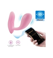 Kavisli G-spot App Vibratör Kadifemsi Yumuşak Doku Ve 12 Titreşim
