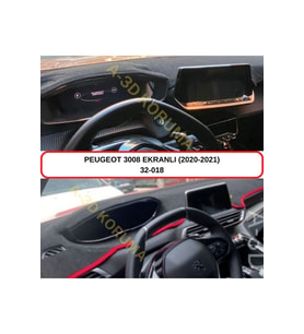 Peugeot 3008 2020uyumluekranlı Ön Torpido Koruma Koruyucu Kilifi Halisi Örtüsü Aksesuarları Yedek
