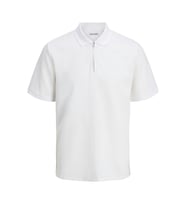 Jack & Jones 12279177 Jjeaustin Zip Polo Ss Sn Beyaz