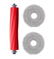 Roborock QRevo Pro Uyumlu 1 Adet Ana Fırça 2 Adet Mop Fiber Paspas