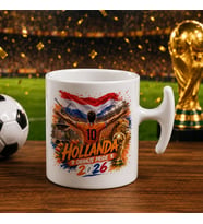 BK Gift Hollanda Taraftar Temalı 2026 Dünya Kupası Tasarımlı Hammer Kupa Bardak