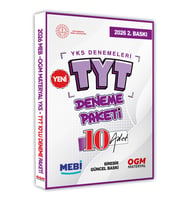 YKS-TYT MEBİ OGM Deneme Paketi Güncel 10lu Fasikül (Deneme Paketi) BASKI ÜCRETİ
