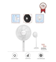 Torima SF-01 Beyaz Ayarlanabilir Ayaklı 14'' İnc 45W 3 Kademeli 7 Pervaneli Vantilatör Fan