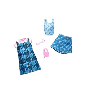Barbie 'Nin Kıyafetleri 2'Li Paket Fyw82 - Mavi Elbise Hrh45