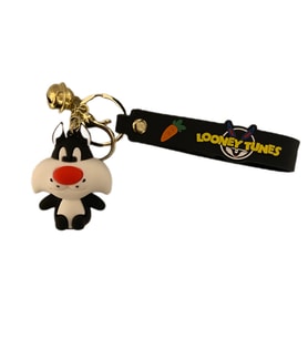 Schulzz Looney Tunes Sylvester Çok Yönlü HQ Çanlı Anahtarlık