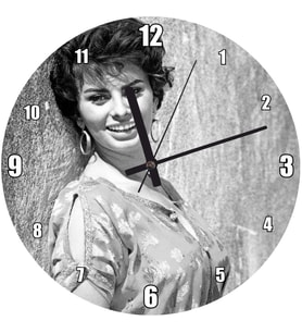 Cakatablo  Sophia Loren Mutlu Duvar Saati