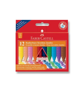 Faber Castell Pastel Boya 12 Renk Grip Jumbo Wax - 528112254