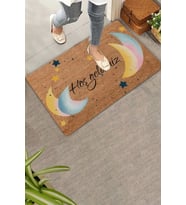 Valerine Life Ay ve Yıldız Temalı Hoş Geldiniz Kapı Önü Paspası 45x70cm