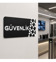 Dekoratif Güvenlik Yönlendirme Tabelası