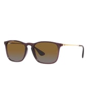 Ray-Ban RB4187 6593T5 54 Polarize Unisex Güneş Gözlüğü (Şeffaf)
