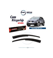 Cam Rüzgarlığı Nissan Qashqai 2007-2014 ile uyumlu (Siyah)