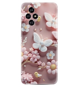 Honor 200 Kılıf Boutique Baskılı Resimli Pembe Kelebekler Pcode -088
