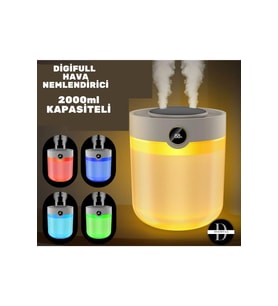 2000ml Renkli Hava Nemlendirici Gösterge ile Ferah Yaşam Alanı