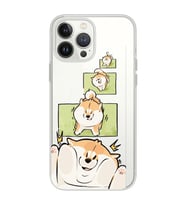 Iphone 12 Pro Uyumlu Sevimli Köpek Tasarımlı Şeffaf Telefon Kılıfı