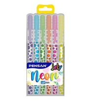 Pensan Jely Neon Jel Kalem 6'Lı 2801