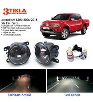 Mitsubishi L200 2010-2018 Beyaz Led Xenon Sis Farı Seti