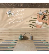 Fitness-Yoga Salonu Duvar Kağıdı Baskı