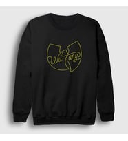 Presmono Unisex Siyah Logo Wu Tang Clan Sweatshirt 304009tt