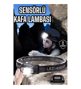 Mey İthalat® Kamp Lambası Led Işık Kafa Lambası Balıkçı Lambası Ayarlanabilir