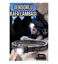 Mey İthalat® Kamp Lambası Led Işık Kafa Lambası Balıkçı Lambası Ayarlanabilir