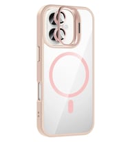 Pilelistore   Apple iPhone 16 Plus Remim Lensli Magsafe Standlı Kapak - Pembe