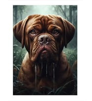 Kahverengi Yavru Köpek Mdf poster