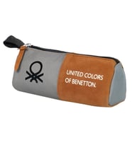 United Colors Of Benetton Erkek Çocuk Üçgen Kalemlik Gri Kahve (Çok Renkli)