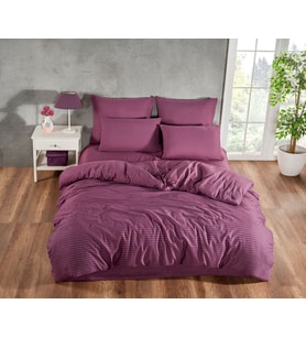 BEGENAL HOME PAMUKLU SATEN NEVRESİM TAKIMI / Çift Kişilik (Pudra)