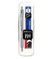 Scrikss Graph-X Saten Gri 0.7 Versatil 3’lü Set