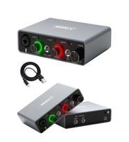 Midex GLX-700GR Üst Segment Usb Stüdyo Ses Kartı 2 Giriş 2 Çıkış 24bit/192kHz