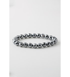 Hematit Doğaltaş Bileklik, Fasetli Hematit Doğal Taş Bileklik (8mm) B1077