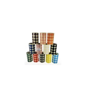 RENKLİ NOKTA ETİKETİ 25MM 2000´Lİ (SİYAH)