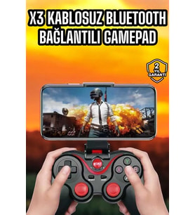 Android Uyumlu Gamepad X3 Game Stick Oyun Kolu Bluetooth Bağlantılı